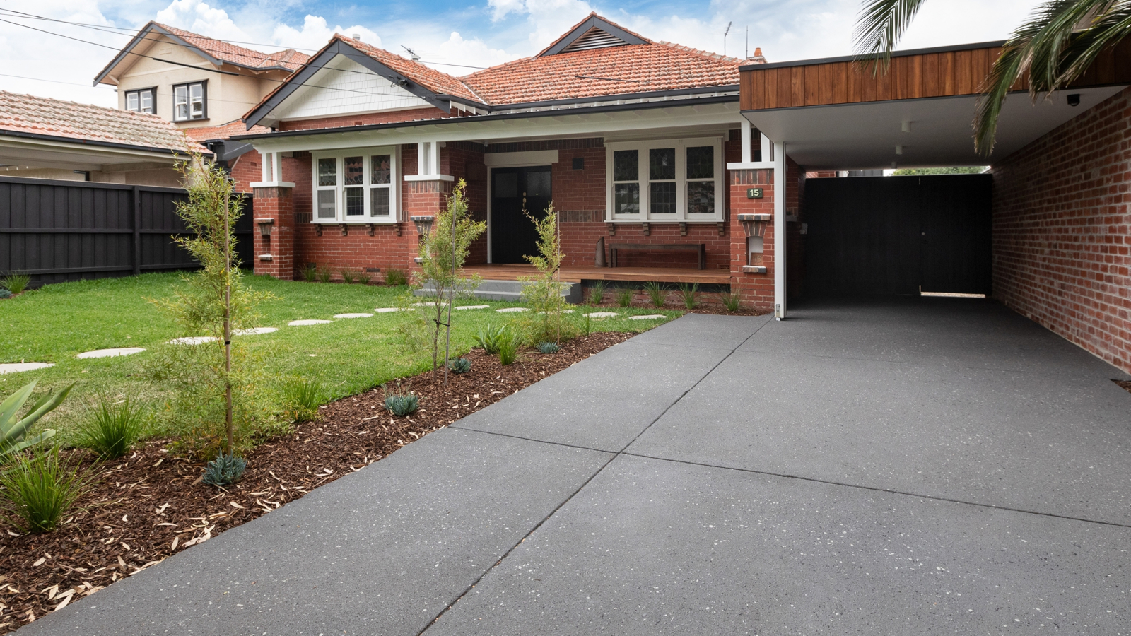 Concrete after Dulux Avista resurfacing