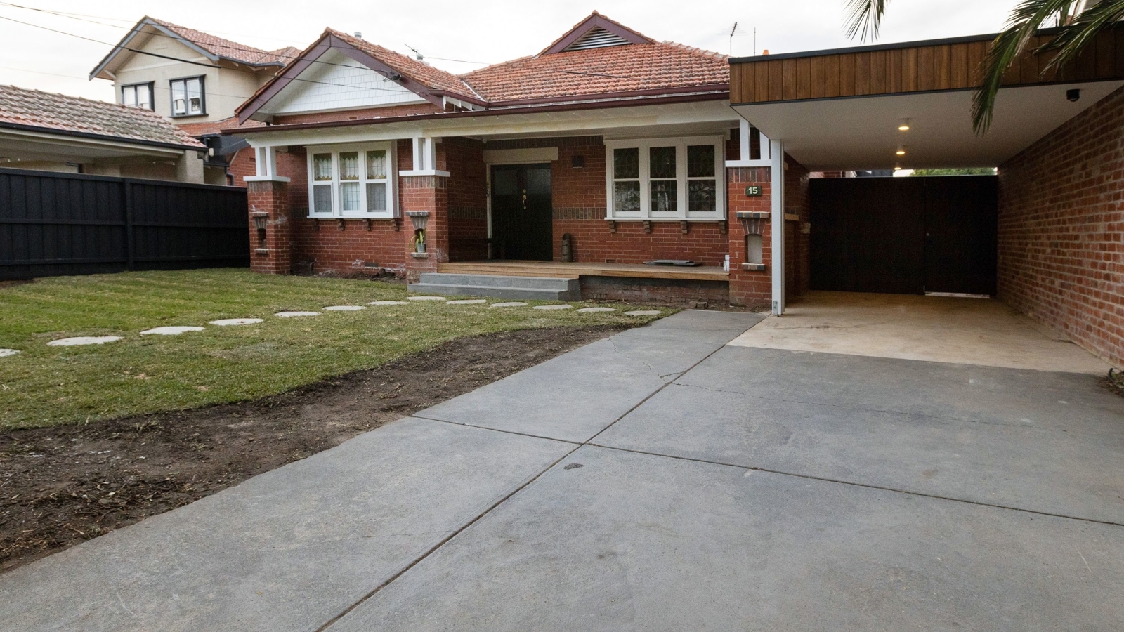 Concrete before resurfacing