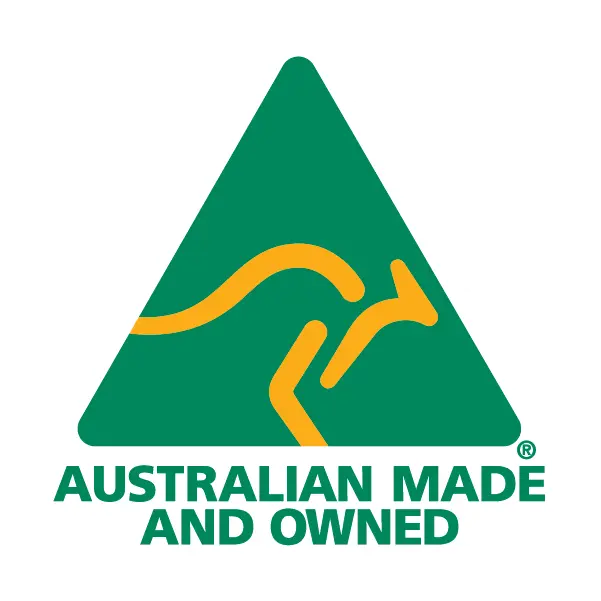 Australian Made and Owned badge
