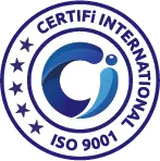 ISO 9001 certification badge