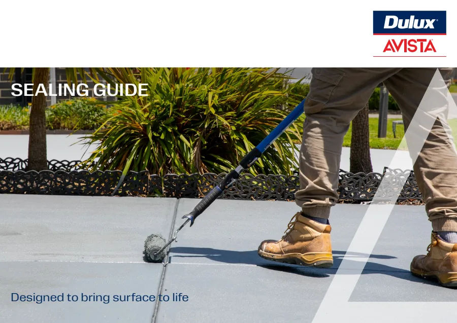Dulux Avista sealing guide