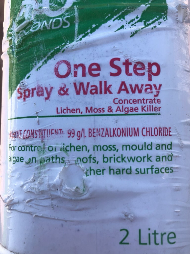 One step spray and walk away