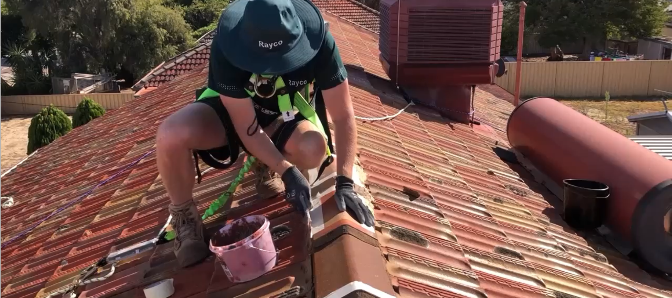 Roof tile pointing repairs